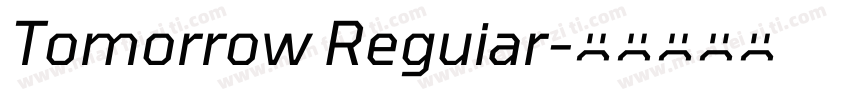Tomorrow Reguiar字体转换
